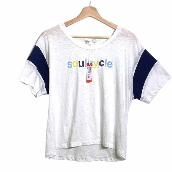 SUNDRY X Soulcycle color block short sleeve tee - Picture 1 of 12